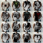 Mens Tank Top Graphic Muscle Big and Tall Athletic Gym Workout Funny Running Tank Top Undershirt for Men