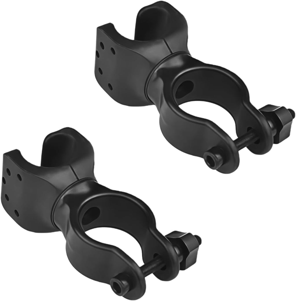 2 Pack Black Durable Walking Stick Holders, Cane Holder, Wheelchair Accessories, Walking Stick Folder for Mobility Scooter, Crutch Holder Cane Accessories, Bicycle Flashlight Rack