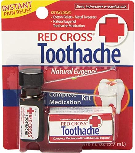 Red Cross Complete Medication Kit for Tooth Pain, 0.125 oz