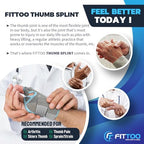 FITTOO Thumb & Wrist Brace for Men and Women -CMC Thumb Brace Spica Splint for Pain Relief, Tendonitis