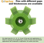 Fin Straightener Comb Air Conditioner Fin Comb Radiator Condenser AC Cleaner Repair Tool Air Conditioning Brush Accessory for Cleaning Car Automotive Refrigeration Radiator Evaporator 2Pcs
