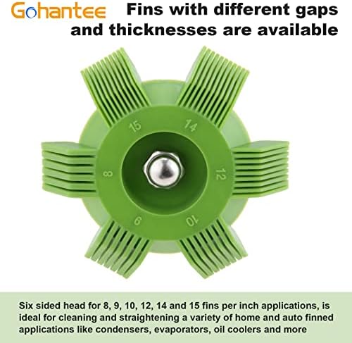 Fin Straightener Comb Air Conditioner Fin Comb Radiator Condenser AC Cleaner Repair Tool Air Conditioning Brush Accessory for Cleaning Car Automotive Refrigeration Radiator Evaporator 2Pcs