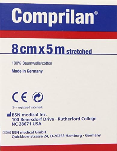 Jobst Comprilan Short Stretch Compression Bandage, 8cm x 5m Stretched, Latex Free Bandage