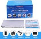 Pre-Moistened Lens Wipes ALIBEISS Screen Wipes for Glasses, Camera,Tablets, Smartphone, Screens and Other Delicate Surfaces,Pack of 100