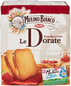 Mulino Bianco: " Le Dorate " Fette Biscottate 36 count - Golden Rusks. Italian Toast - 11.11 Oz (315g) Pack of 2