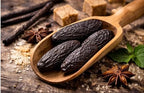 Premium Tonka Beans Whole – 3 Pieces | 100% Natural Dried Tonquin Beans | Intense Vanilla, Almond & Spice Aroma | Gourmet Baking & Desserts