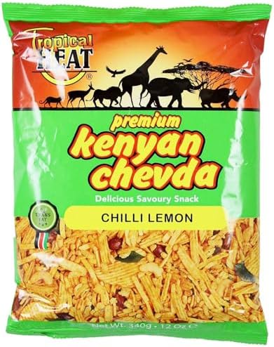 Tropical heat Kenyan chevda - Chilli lemon - 340g - (pack of 2)
