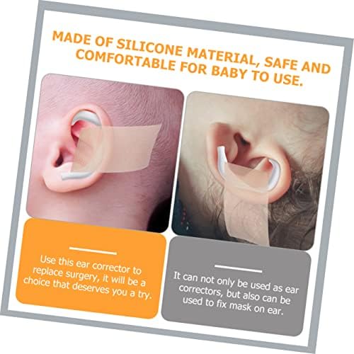 Kids Auricle Support 10 Pairs Protruding Ear Corrector for Babies Silicone External Ear Molding Patch Safe Non-Surgical Care for Deformed Ears