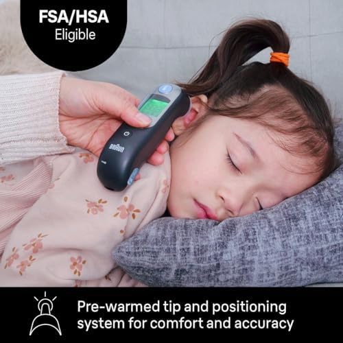 Braun ThermoScan 7 Digital Ear Thermometer for Adults, Babies & Infants, Age-Adjusted Fever Guidance, No. 1 Brand Recommended by Pediatricians