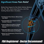 NEENCA Knee Brace for Knee Pain Relief, Medical Knee Support with Patella Pad & Side Stabilizers, Compression Knee Sleeve for Meniscus Tear, ACL, Arthritis, Joint Pain, Runner, Sport- FSA/HSA APPROVED