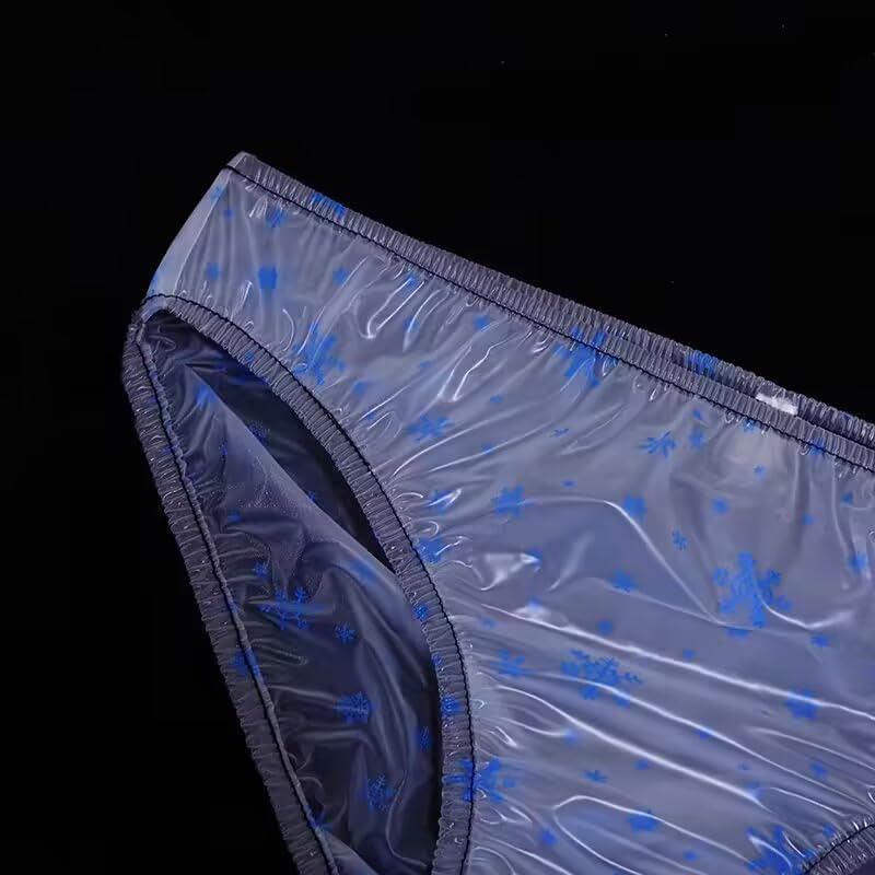 Adult Incontinence Pants/Translucent PVC Waterproof Underwear/Reusable/Low Waist Comfortable Wide Stretch/Plastic Diaper/Unisex Adult Incontinence Plastic Diaper