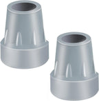 Crutch Tips, 2 Pack 7/8 inch Heavy Duty Replacement Cane Tips Rubber Crutch Tips for Walking Canes, Walking Sticks, Gray