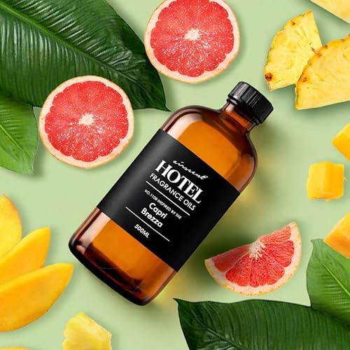 AirScent Capri Brezza Diffuser Oil No. 1100 - Volcano-Inspired Premium Fragrance Oil for Ultrasonic and Waterless Diffusers and Crafting - 120 mL, 4 fl oz Glass Bottle with Dropper