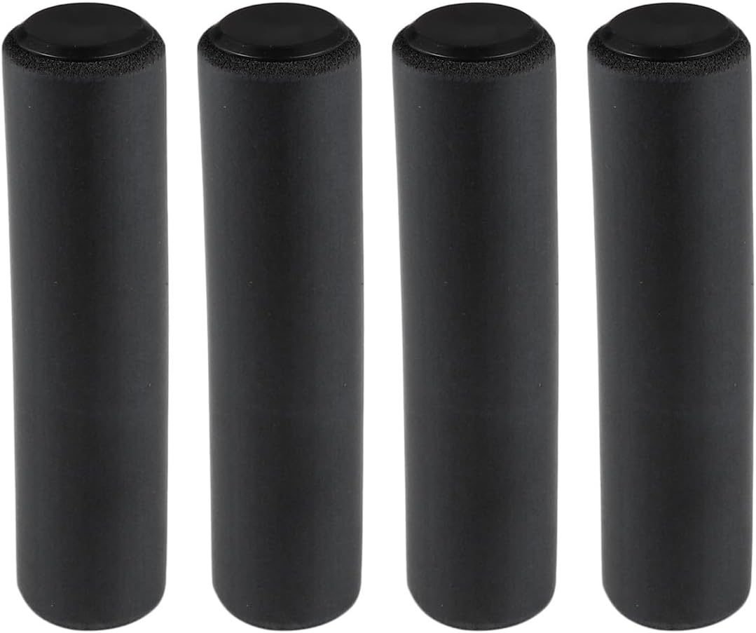 Bike Handle Grips Anti-Shock Lightweight Handlebar Covers 2 Pairs Black Bicycle Grip Sleeves for Cycling Comfort and Vibration Reduction