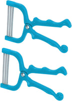 Healifty Epilator Facial Hair Remover Spring Upper Lip Chin Cheeks Neck Stainless Steel Hair Threader Tool for Women 2pcs Blue
