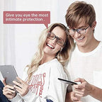 Reading Glasses Clip On and Flip Up Blue Light Blocking Magnifying Glasses Magnifiers Lenses Readers for Unisex (Transparent, 2.5)