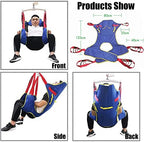 Hoist for Lifting Elderly, Deluxe Padded Toileting Patient Lift Sling with Head Support Divided Leg Shower Sling for Patient Lifts Heavy Duty Transfer Sling