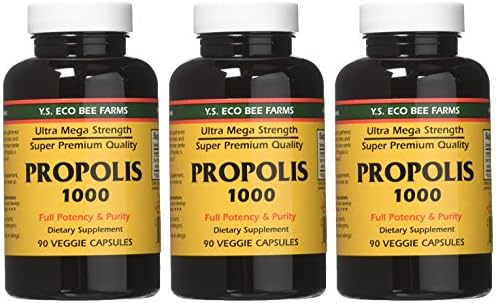 YS Eco Bee Farms Propolis 1000 - 90 Count (Pack of 3)