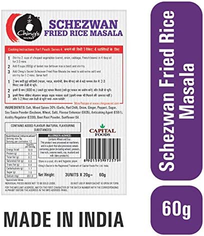 Ching's Secret Schezwan Fried Rice Masala Pouch, 60 g