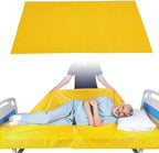 EZ Assistive Patient Transfer Slide Sheet Transfer Draw Sheet for Patient in-Bed Transfer and Repositioning Easy Apply and Use (Yellow-Flat 56 * 78 Inches)