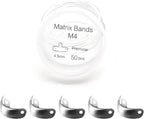 Dental Sectional Matrix System Dental Matrix Ring and Band Set, Dental Sectional Matrix Bands Ring, Dental Clip Clamp Ring, Matrix Bands for Dental Restorations. (4.5mm50pcs)