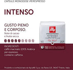 Illy Capsules Dark Roast - Set 6 cubes of 18 capsules each Black