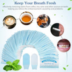 Cleaning Wipes 50 Pcs Disposable Deep Cleaning Teeth Wipes Finger Toothbrush Oral Finger Wipes Teeth Whitening Wipes Oral Cleaning Wipe for Oral Brush Ups Mini Toothbrush