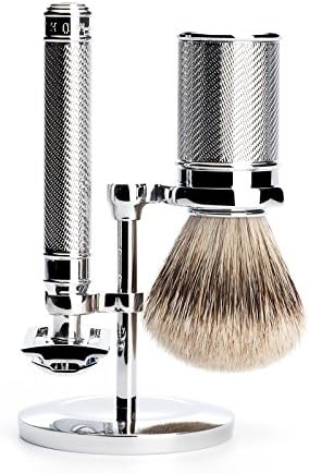 MÜHLE Chrome Stand for Traditional & Classic Series Safety Razors & Shaving Brushes | Shave Accessory | Modern Design