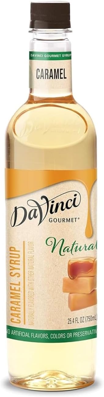 DaVinci Gourmet Naturals Caramel Syrup, 25.4 Fluid Ounces (Pack of 1)