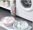 Jkhome Collapsible Wash Basin Folding Dishpan Dish Bowl Washing Tub Set of 1 (Pink - Size Small)