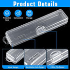 2Pcs Tongue Scraper Case, Portable Flatware Box Travel Tableware Storage Case, Tongue Scraper Travel Cases for Toothbrush Spoon Fork Holder, Camping Picnic
