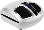 Foot Massager with Heat, Electric Shiatsu Foot Massager with Deep Rolling Kneading Massage, Air Compression, Relieve Foot Pain from Plantar Fasciitis, Suitable for Home & Office