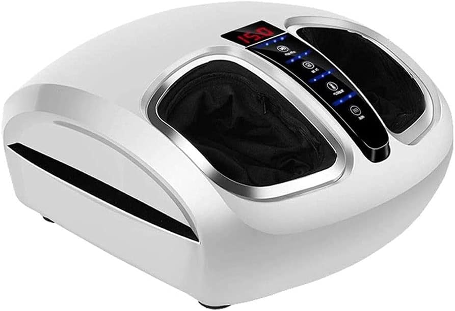 Foot Massager with Heat, Electric Shiatsu Foot Massager with Deep Rolling Kneading Massage, Air Compression, Relieve Foot Pain from Plantar Fasciitis, Suitable for Home & Office