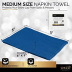 100 Pack Royal Blue Beverage Napkins, Big Party Pack, 2 Ply, Ideal for Wedding, Party, Birthday, Dinner, Lunch, Cocktails. (5” x 5”) by Amcrate