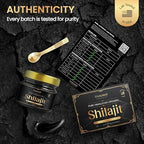 Himalayan Shilajit Resin - Gold Grade, US-Lab Verified&Tested, 500 mg Maximum Potency, 85 Trace Minerals with Fulvic & Humic Acid, Energy & Immune Support, 30g