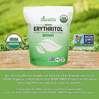 Durelife USDA organic erythritol sweetener, non gmo verified, Keto certified, No After Taste, Kosher, Zero Calorie Plant-Based Sugar Alternative 5 LB