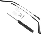 Ipetboom 1 Set Metal Glasses Arms Replacement with Repair Accessories - 1 Pair Eyeglasses Temple Legs for Sunglasses Repair Durable Lightweight Universal Fit
