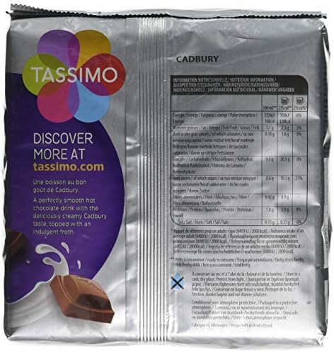 Tassimo Cadbury Hot chocolate 8 Servings Now even more CHOCOLATEY!