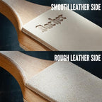 Bacher Premium Leather Strop for Knife Sharpening with Polishing Compound - Double Sided Stropping Leather – Stropping Kit: Knife Strop and Stropping Compound for Wood Carving and Woodworking