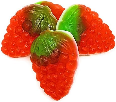 SweetGourmet Strawberries and Cream | Foam Bottom Gummy Candy | Halal | 2 Pounds