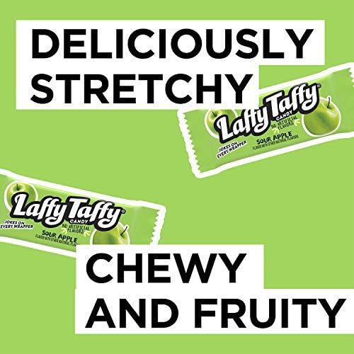 Laffy Taffy Candy, Sour Apple Flavor, 145 Pieces