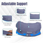 Wonder Care Neck Brace for Sleeping Cervical Collar Relief Neck Pain and Neck Support Soft Foam Wraps Relief of Cervical Spine Pressure for Women & Men (Grey, Small, 3" Depth)