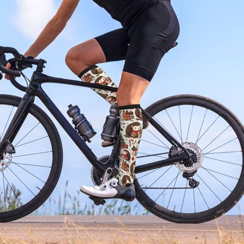 Compression Socks For Women & Men Circulation 15-20 Mmhg Knee High Nursing Travel Running Athletic Flight