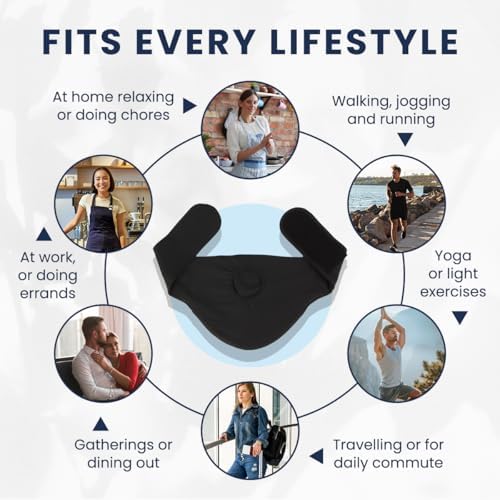 Ostomy Belt for Men & Women | Colostomy Ostomy Bag Covers for Sports | Discreet Ileostomy Belt | Ostomy Bag Cover | Ostomy Wrap Abdomen | Inner Pocket to Hold Ostomy Pouch (Black, Large)