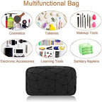 Likesing Period Bag for Girls Womens, Leather Sanitary Napkin Storage Bag, Portable Menstrual Pad Bag Period Pads Pouch, Small Make Up Bags(Black)