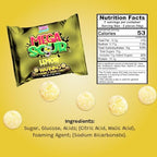 Barnetts - Mega Sour Candy Lemon 104g - Trendy Sweet Bags - Traditionally Handmade Sweets - Sour Coating Lasts 20 Seconds - Candies for Party Bag, Gift Hamper, or Hamper Box