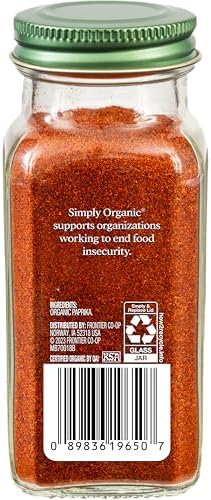 Simply Organic Paprika, Hot, Organic, 2.86 Ounce