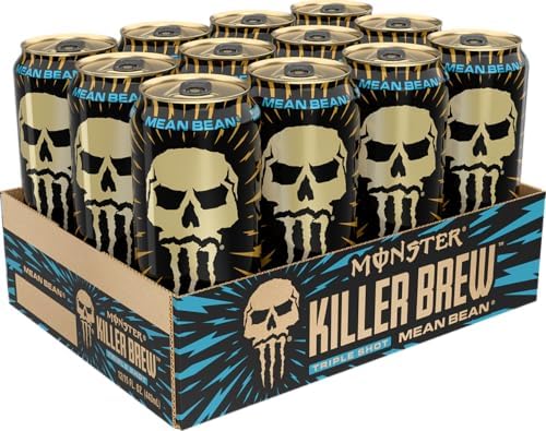Monster Energy Killer Brew Mean Bean, 15 Fl Oz | Pack of 12
