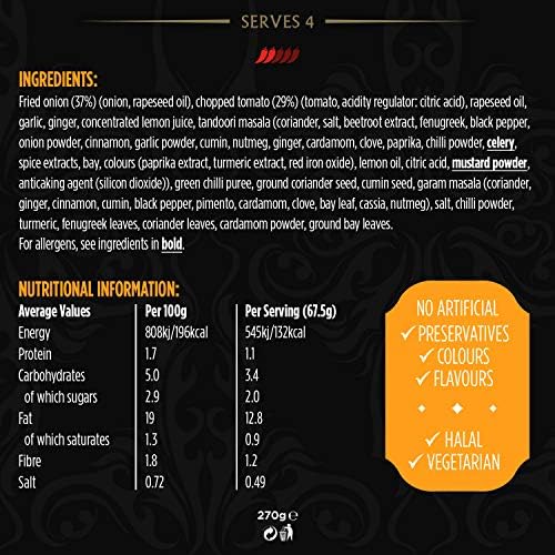 Aagrah Foods Tikka Masala Sauce - 6 Pack (57.14 oz)