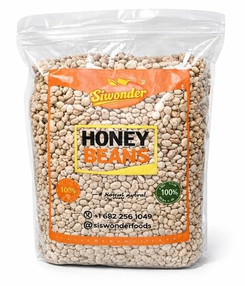 Honey Beans (Ewa Oloyin) by Siwonder Foods in 10lbs. /160oz..; Offers a quality, easy-to-cook West African honey beans, perfect for authentic dishes like Akara, Moi-Moi, and Gbegiri. (160 oz)